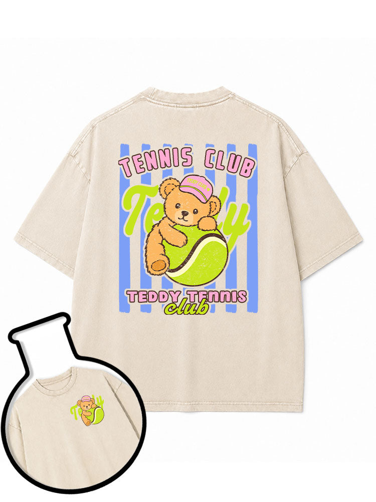 Teddy TENNIS CLUB Washed T-Shirt