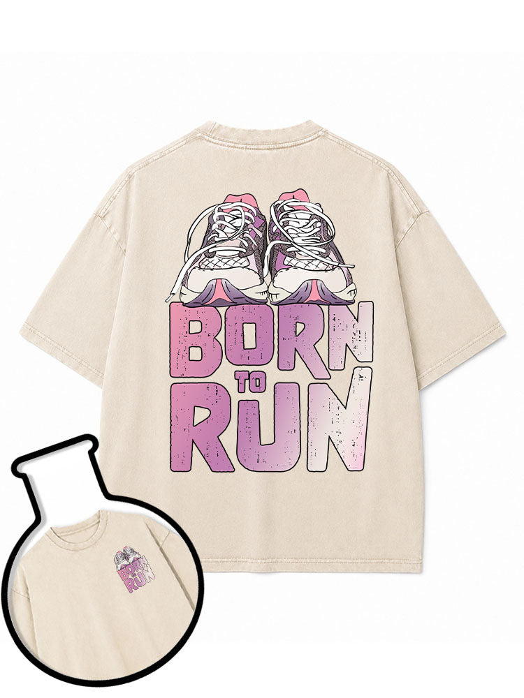 BORN TO RUN Washed T-Shirt