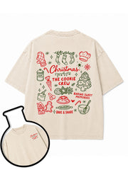Christmas THE COOKIE CREW Washed T-Shirt