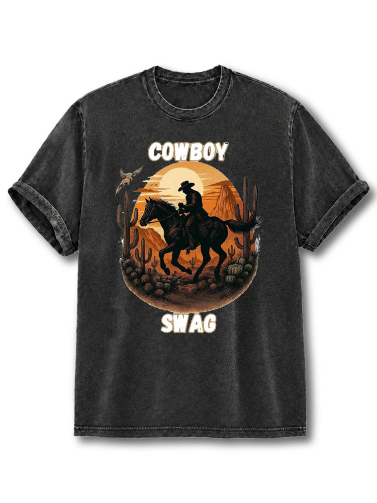 Cowboy Swag Washed T-Shirt
