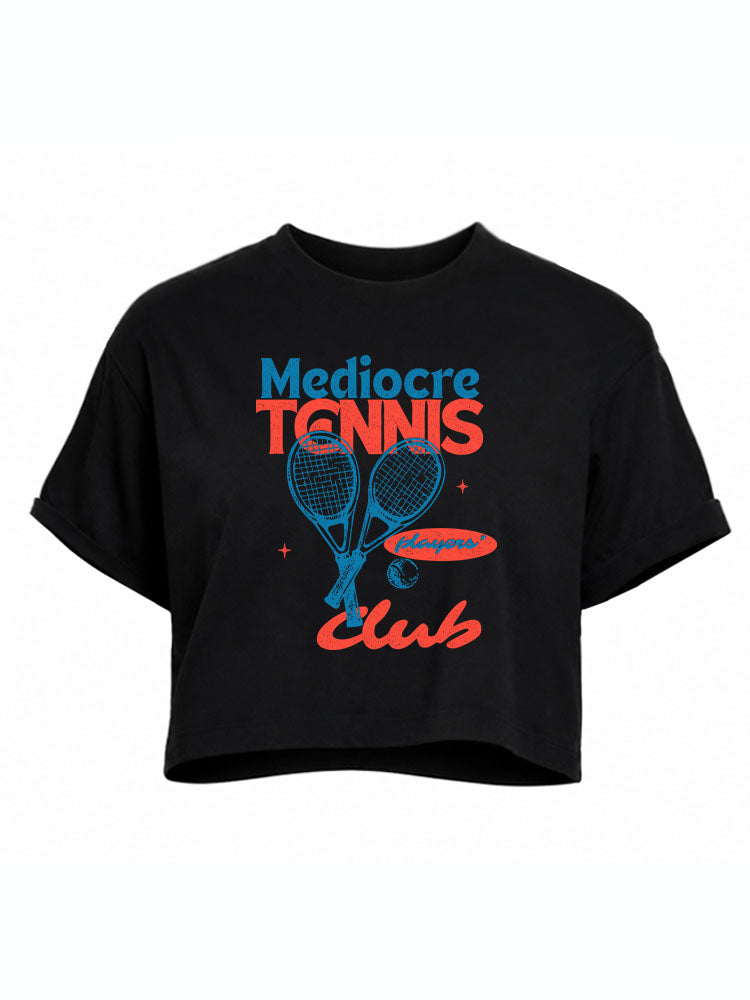Mediocre Tennis Players Club Crop Tops