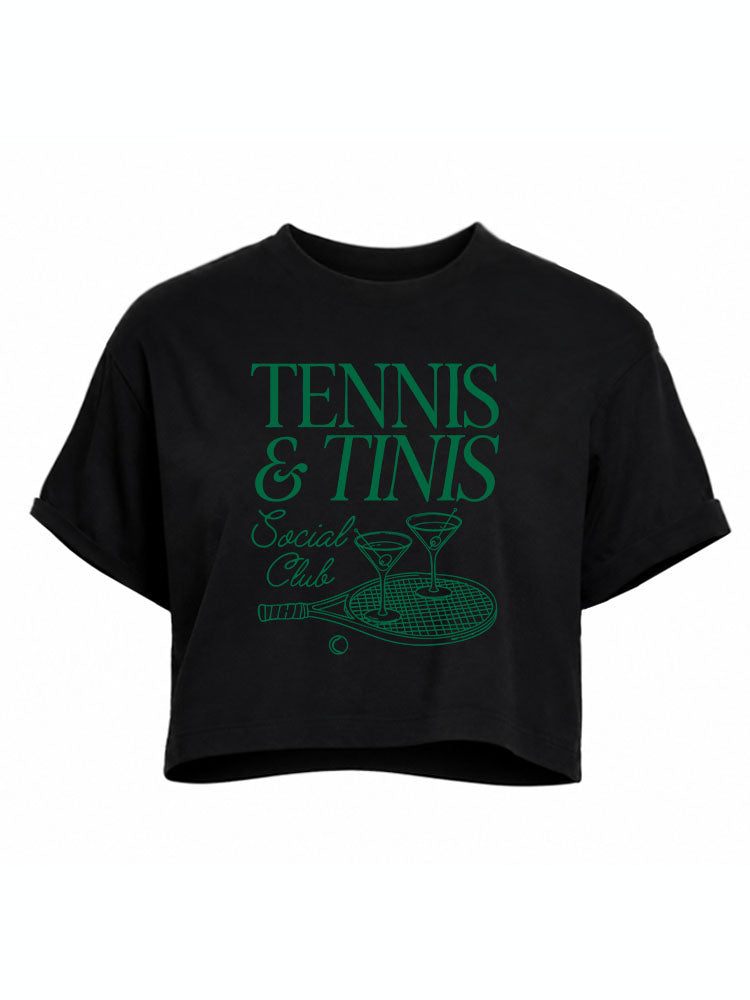 TENNIS & TINIS Social Club Crop Tops