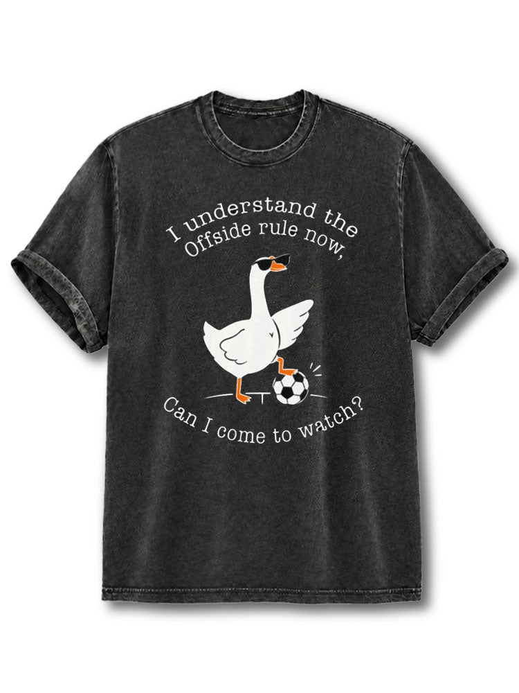 I understand the offside rule now Washed T-Shirt