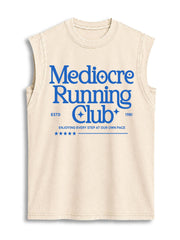Mediocre Running Club Vintage Washed Cotton Tank Top
