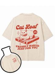 Cat Loaf 100% CUTE Washed T-Shirt