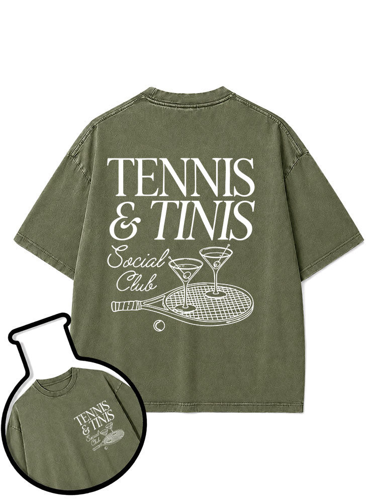 TENNIS & TINIS Social Club Washed T-Shirt