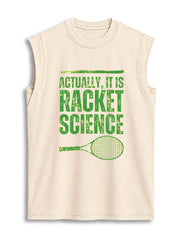 ACTUALLY IT IS RACKET SCIENCE Vintage Washed Cotton Tank Top