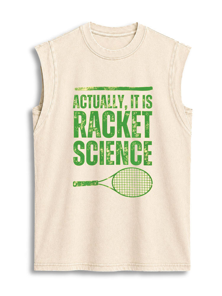 ACTUALLY IT IS RACKET SCIENCE Vintage Washed Cotton Tank Top