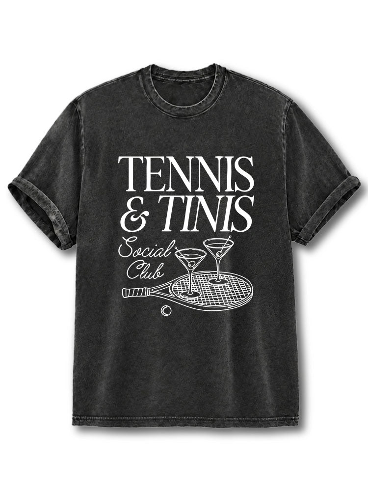 TENNIS & TINIS Social Club Washed T-Shirt