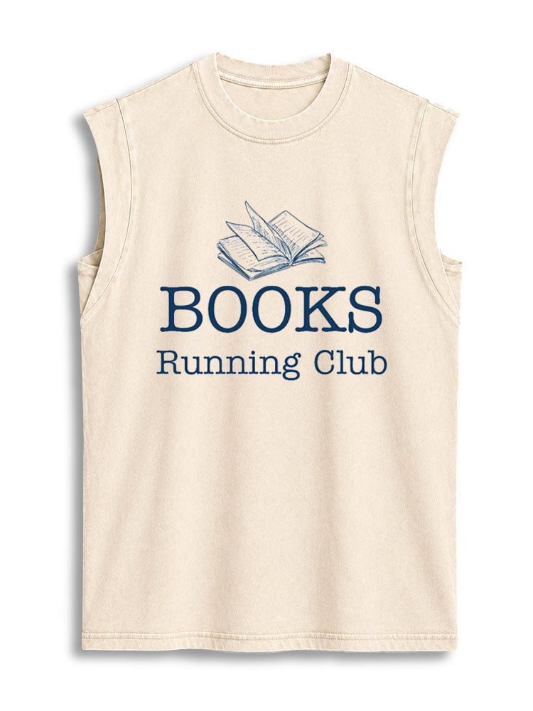 BOOKS Running Club Vintage Washed Cotton Tank Top