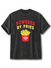 Powered By Fries Washed T-Shirt
