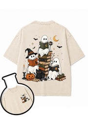 Halloween Reading Club Washed T-Shirt