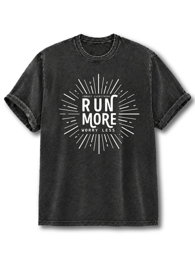 Run Worry Less Washed T-Shirt