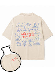 silly goose yoga club Washed T-Shirt