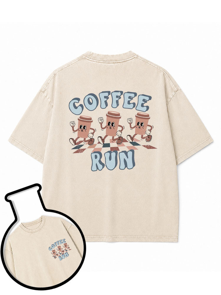 Coffee Run Washed T-Shirt