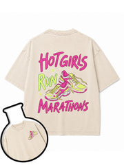 HOT GIRLS MARATHONS Washed T-Shirt