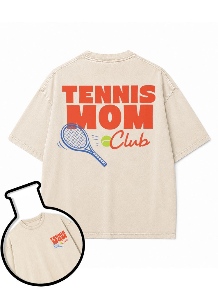 TENNIS MOM Club Washed T-Shirt