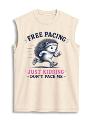Free Pace Just Kidding Vintage Washed Cotton Tank Top