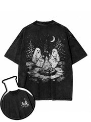 Spooky camping Washed T-Shirt
