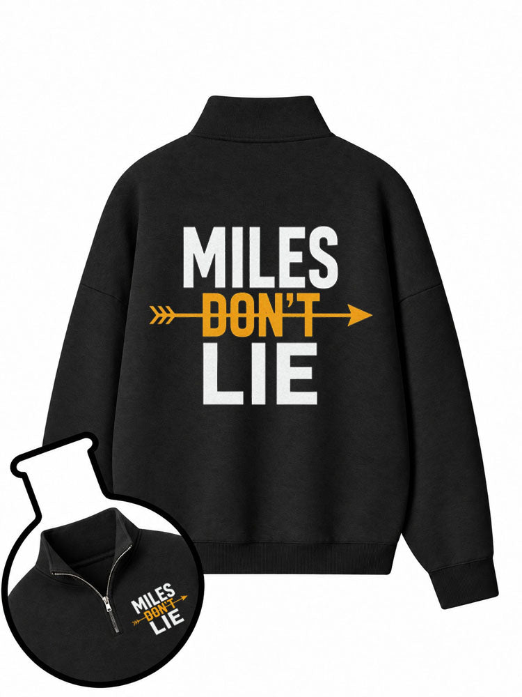 Miles Don't Lie Half-Zip Fleece Pullover