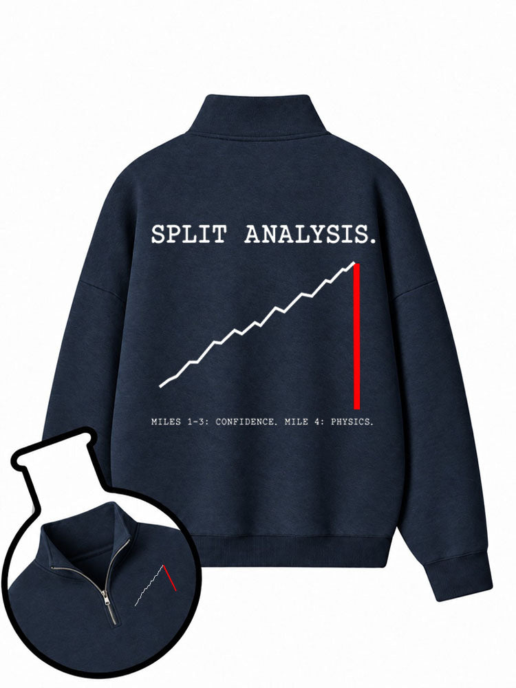 Split Analysis Half-Zip Fleece Pullover