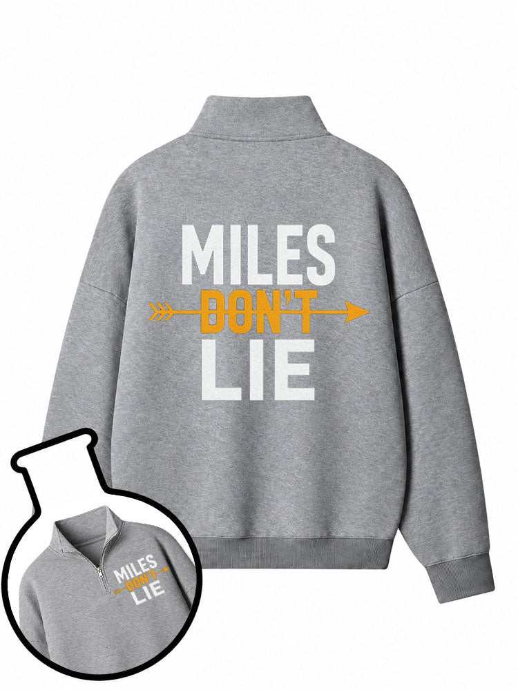 Miles Don't Lie Half-Zip Fleece Pullover