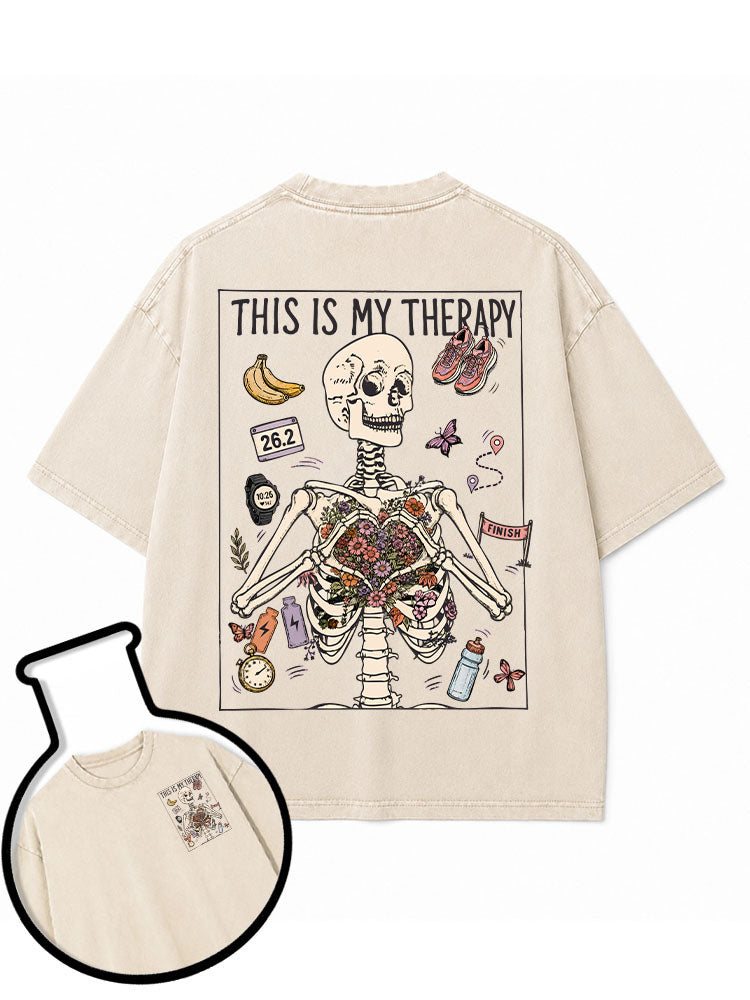 This Is My Therapy Washed T-Shirt