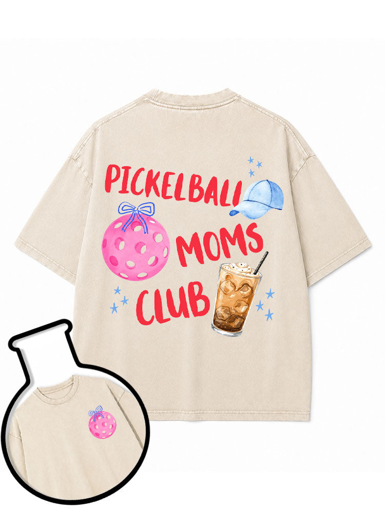 PICKLEBALL MOMS CLUB Washed T-Shirt