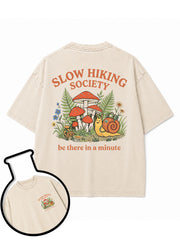 SLOW HIKING SOCIETY Washed T-Shirt