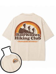 Bad Knees Hiking Club Washed T-Shirt