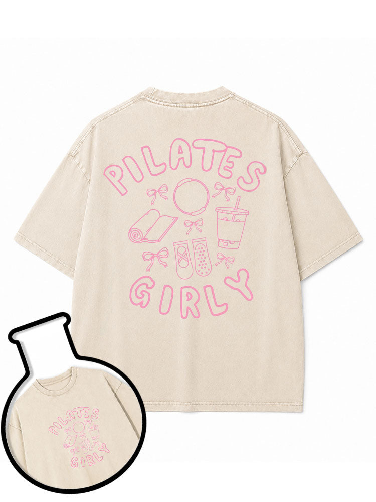 PILATES GIRLY Washed T-Shirt
