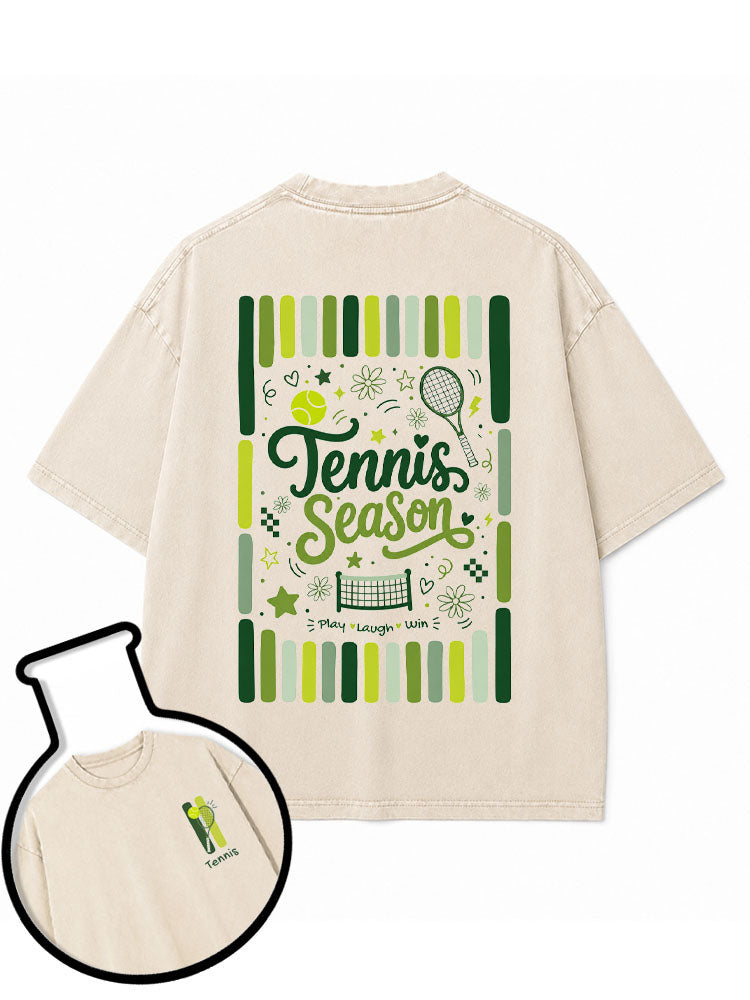 Tennis Season Washed T-Shirt
