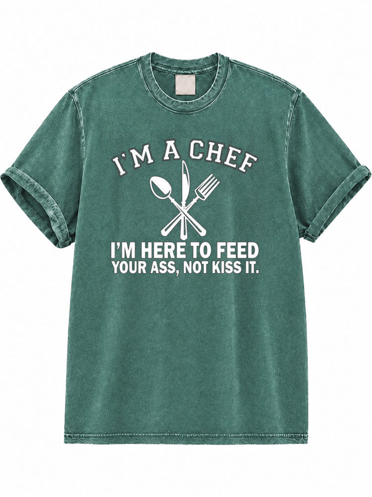 I'm Here To Feed Washed T-Shirt
