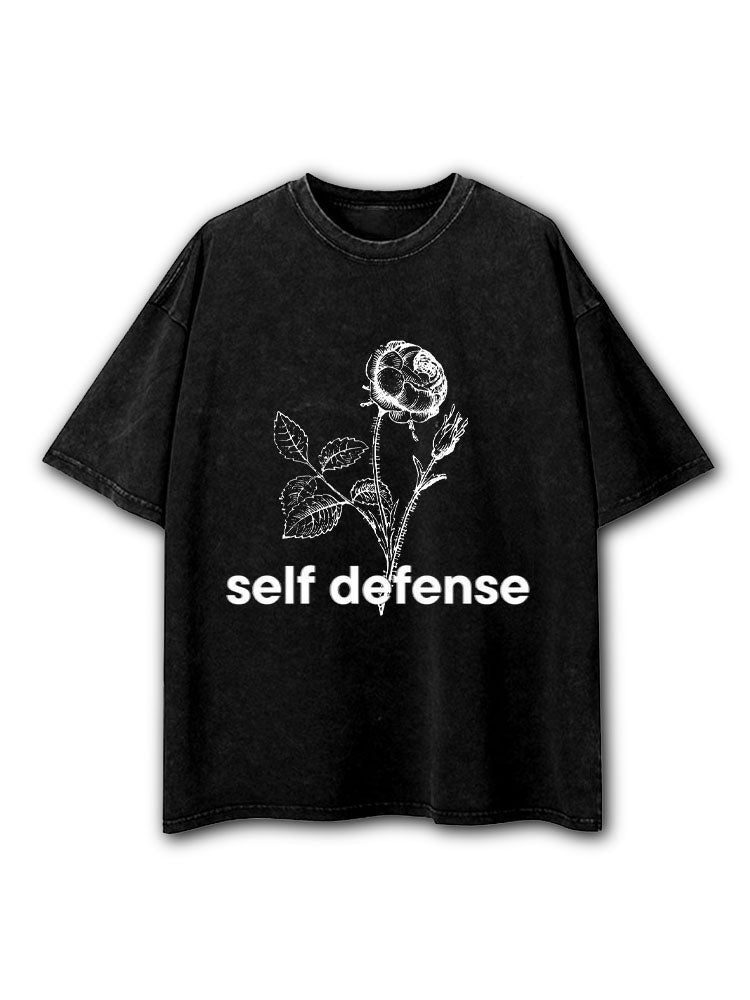 Self Defense Washed T-Shirt