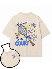 Meet me at the COURT Washed T-Shirt