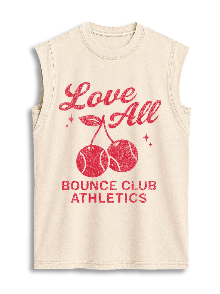 Love All BOUNCE CLUB ATHLETICS Vintage Washed Cotton Tank Top