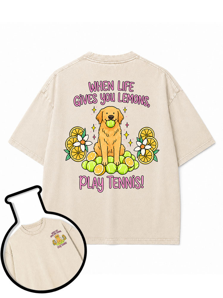 When life gives you lemons make lemonade Washed T-Shirt
