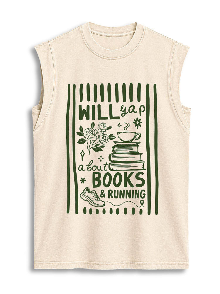 WILL yap about BOOKS & RUNNING Vintage Washed Cotton Tank Top