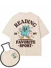 READING IS MY FAVORITE SPORT Washed T-Shirt