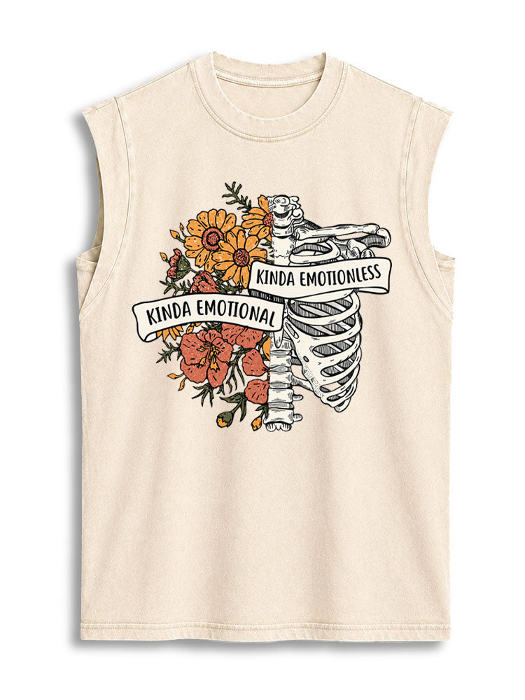 KINDA EMOTIONALKINDA EMOTIONLESS Vintage Washed Cotton Tank Top