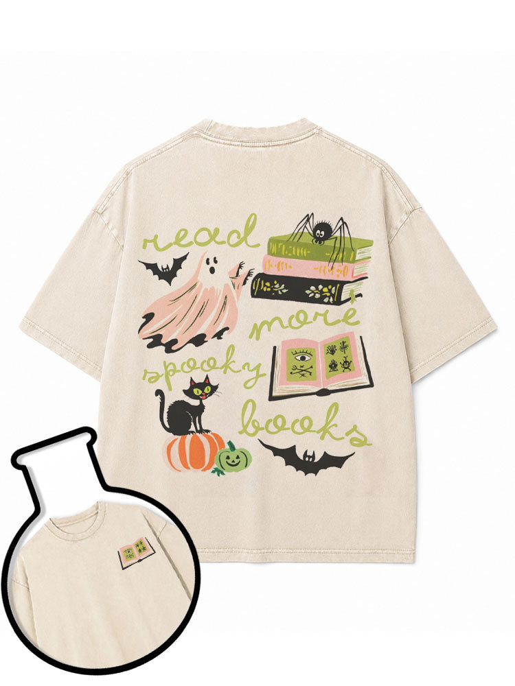 read more spooky books Washed T-Shirt