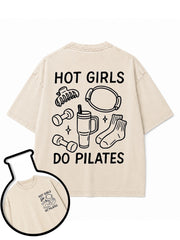 HOT GIRLS DO PILATES Washed T-Shirt