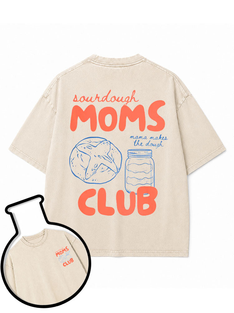 sourdough MOMS CLUB Washed T-Shirt