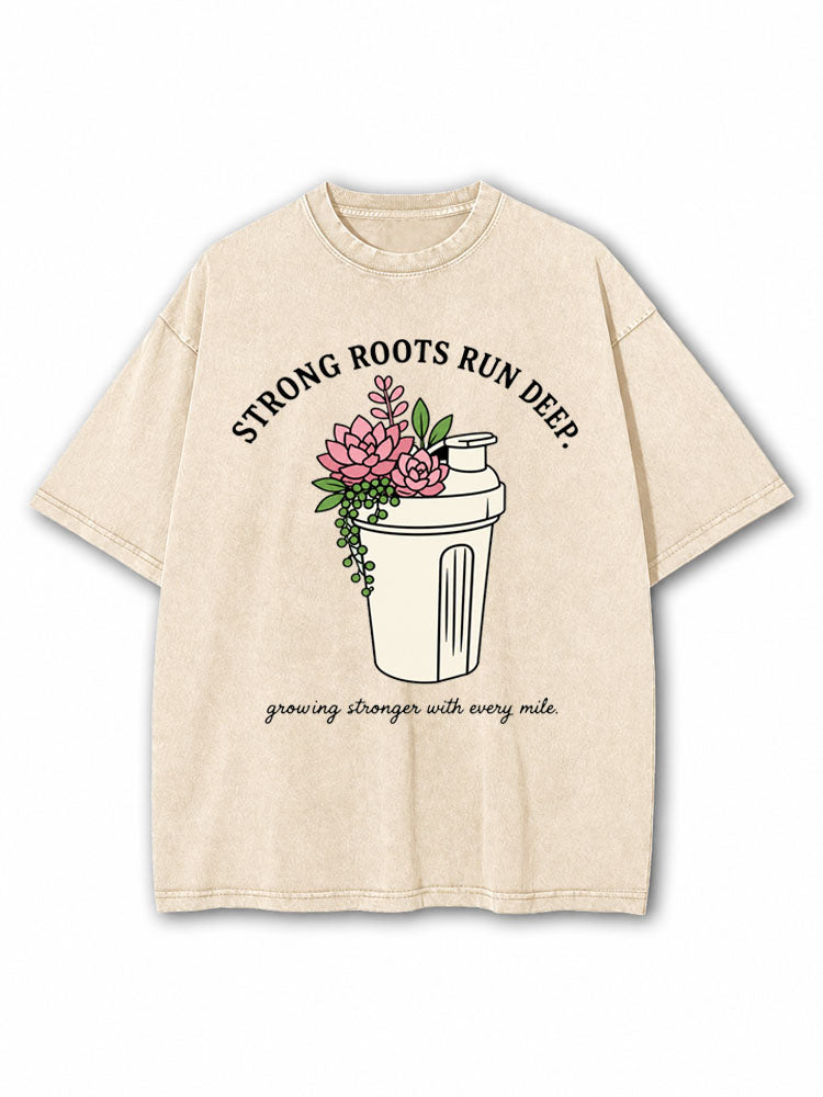 Strong Roots Run Deep Washed T-Shirt