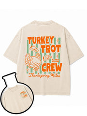 TURKEY TROT CREW Washed T-Shirt