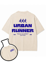 URBAN RUNNER MILES OF LIFE Washed T-Shirt