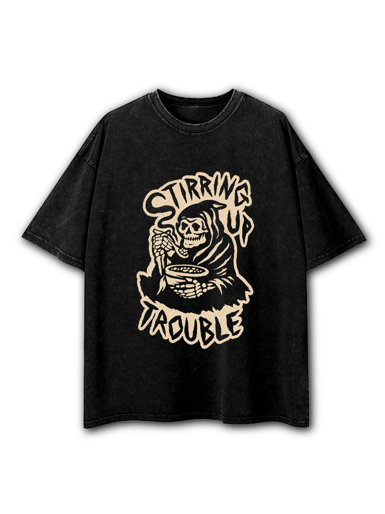 Stirring Up Trouble Washed T-Shirt