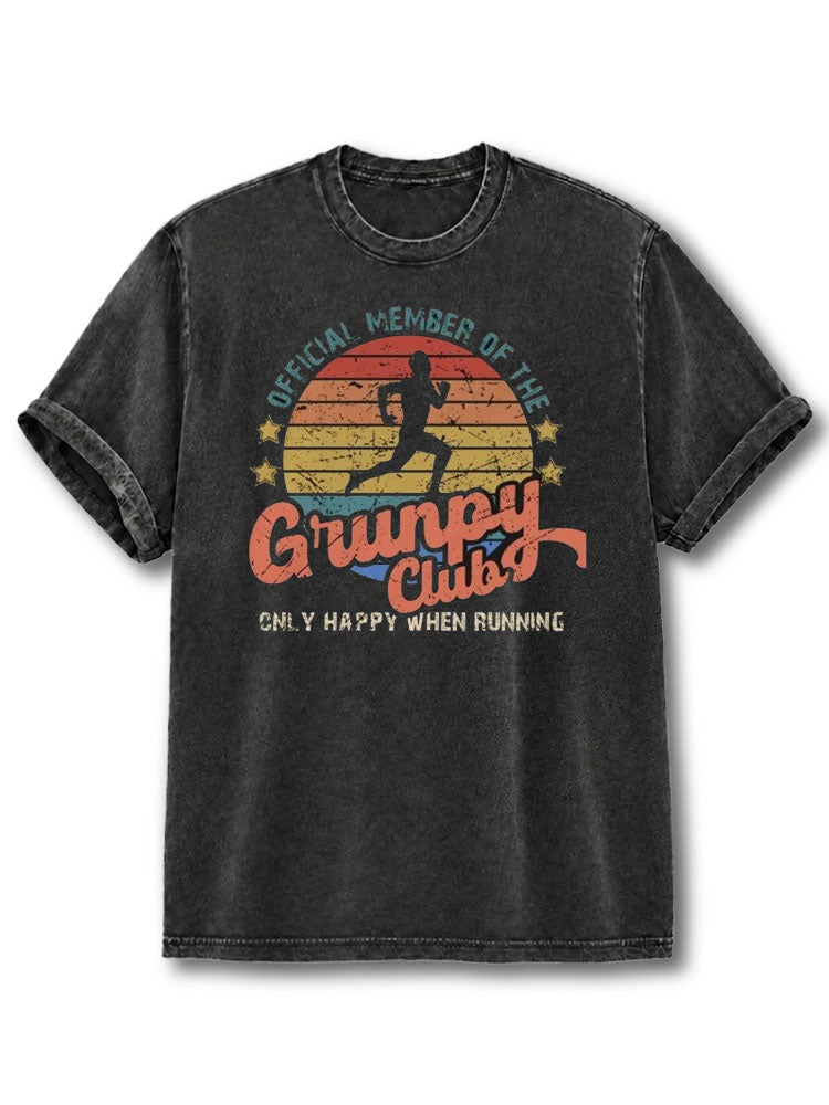 Official Member of the Grunpy Club Washed T-Shirt