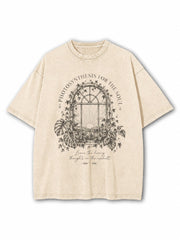 Leave The Heavy Thoughts on The Asphalt Washed T-Shirt