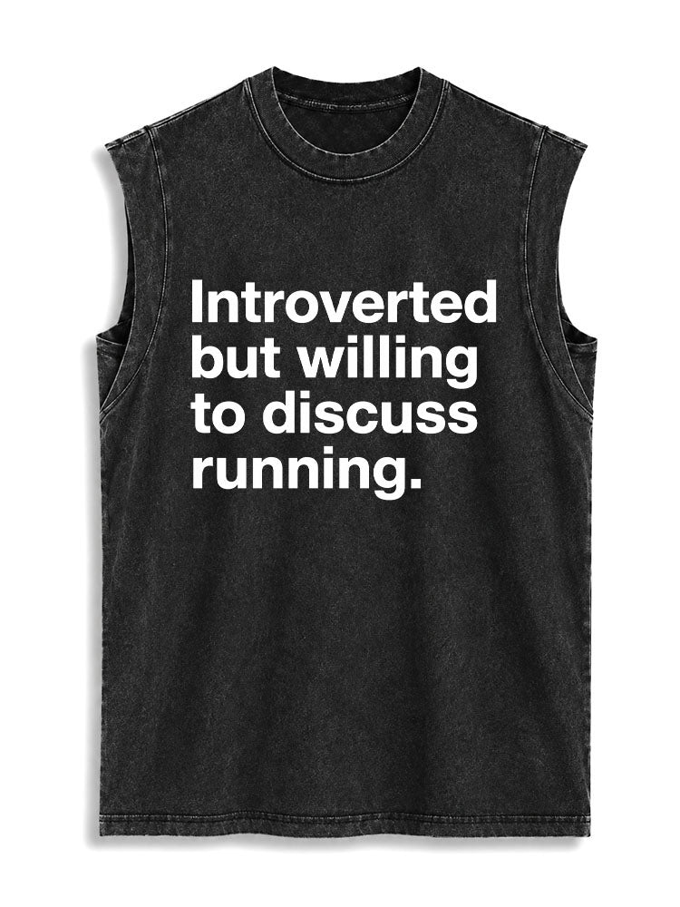 Introverted but willing to discuss running Vintage Washed Cotton Tank Top